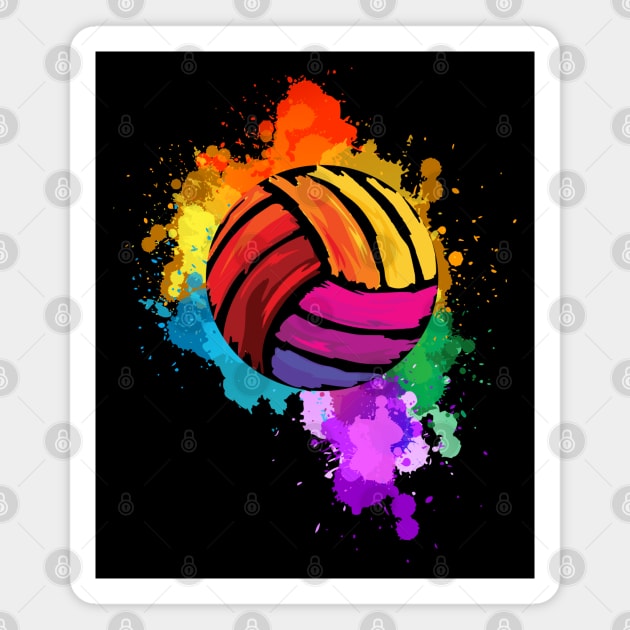 Volleyball - Volleyball Colorful Magnet by Kudostees